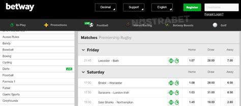 In Play Rugby Union Betting & Odds (Live Betting) .